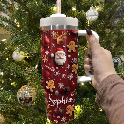 Shineful Glossy Tumbler Personalized Festive Spirit