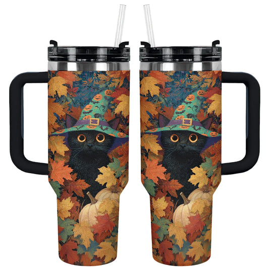 Shineful Tumbler Witchy Cat Autumn