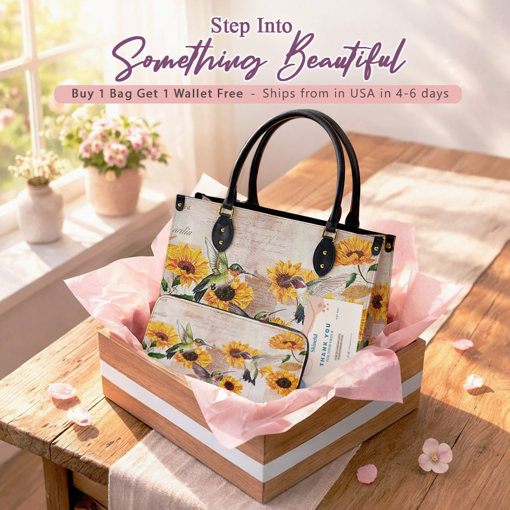 Shineful Radiant Sunflora Leather Bag