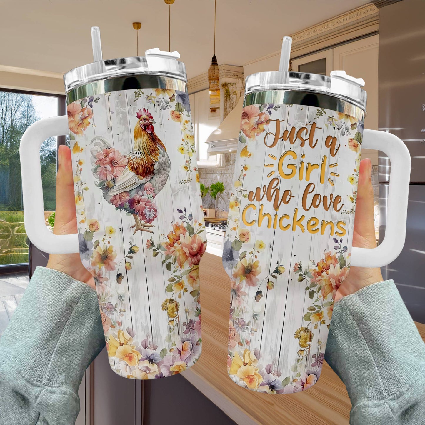 Shineful Tumbler Just A Girl Who Love Chickens