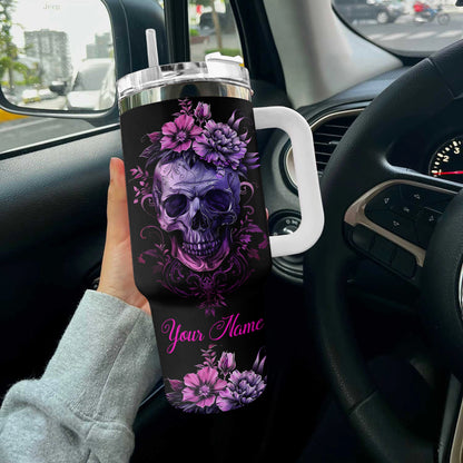 Shineful Tumbler Personalized Skull Gothic Charm