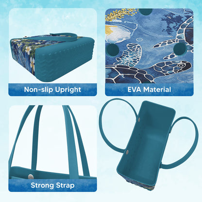 Shineful Beach Bag Ocean Turtle