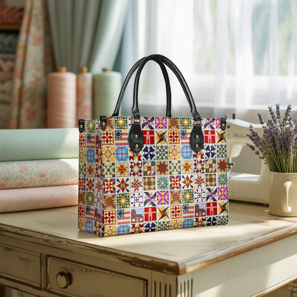 Shineful Leather Bag Quilting Leather Bag Shineful Quilting Blocks