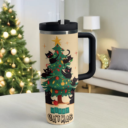 Shineful Tumbler Christmas Purrfect Merry Catmas