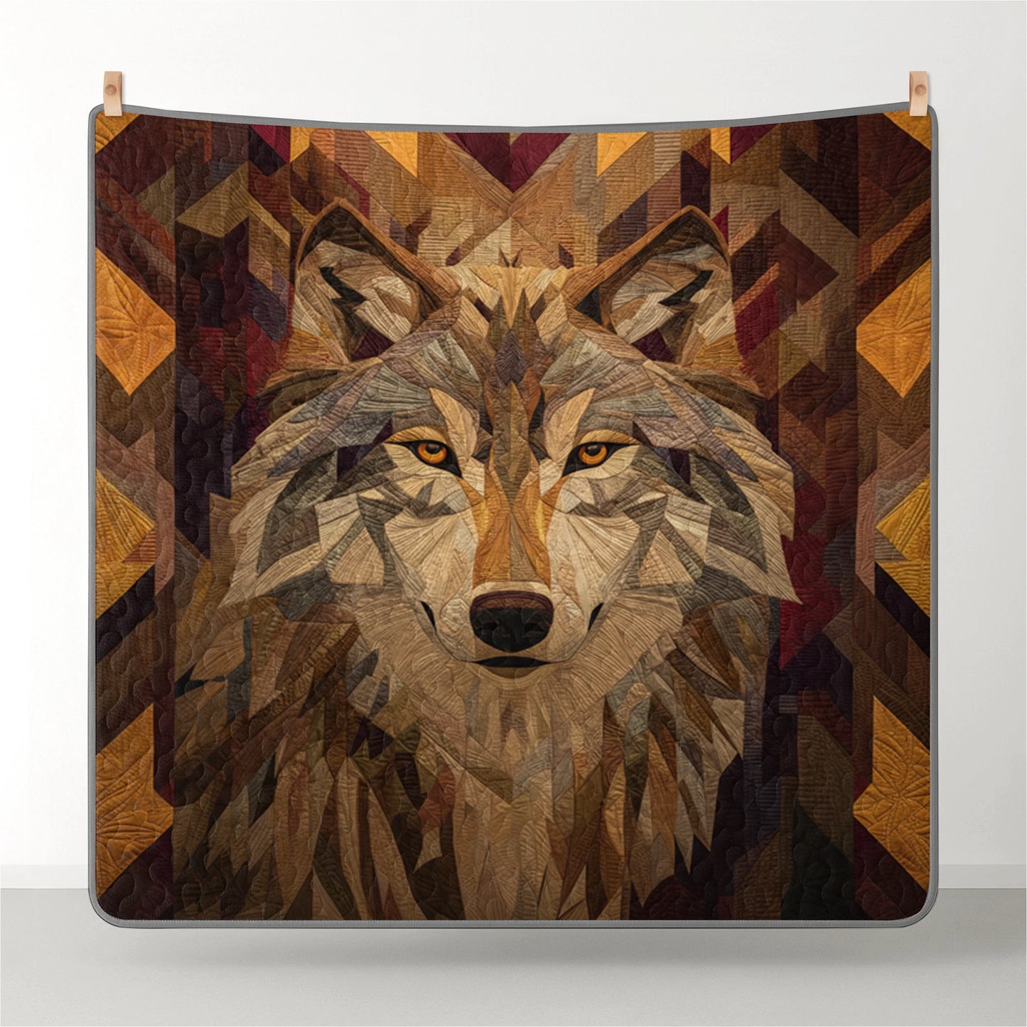 Shineful All Season Quilt 3-Piece Set Spirit Wolf