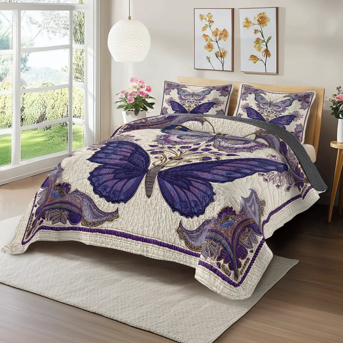 Shineful Quilt 3-Piece Set Enchanted Royal Wings