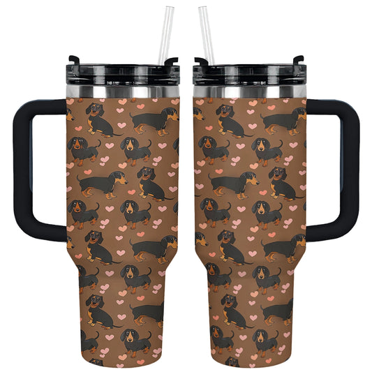 Shineful Tumbler My Heart Dachshunds