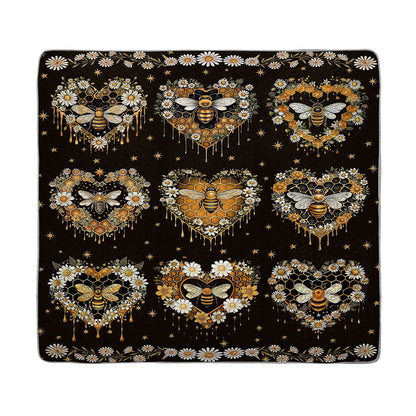Shineful All Season Quilt 3-Piece Set Moonlit Honeyheart Quilt