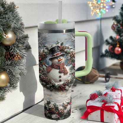 Shineful Tumbler Frosty Snowman Delight