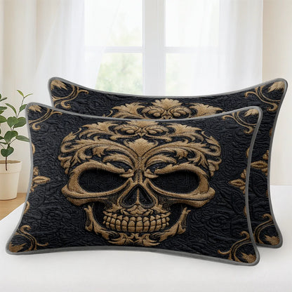 Shineful Quilt 3-Piece Set Baroque Skull Majesty