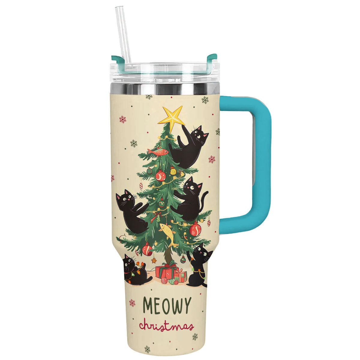 Shineful Tumbler Meowy Christmas