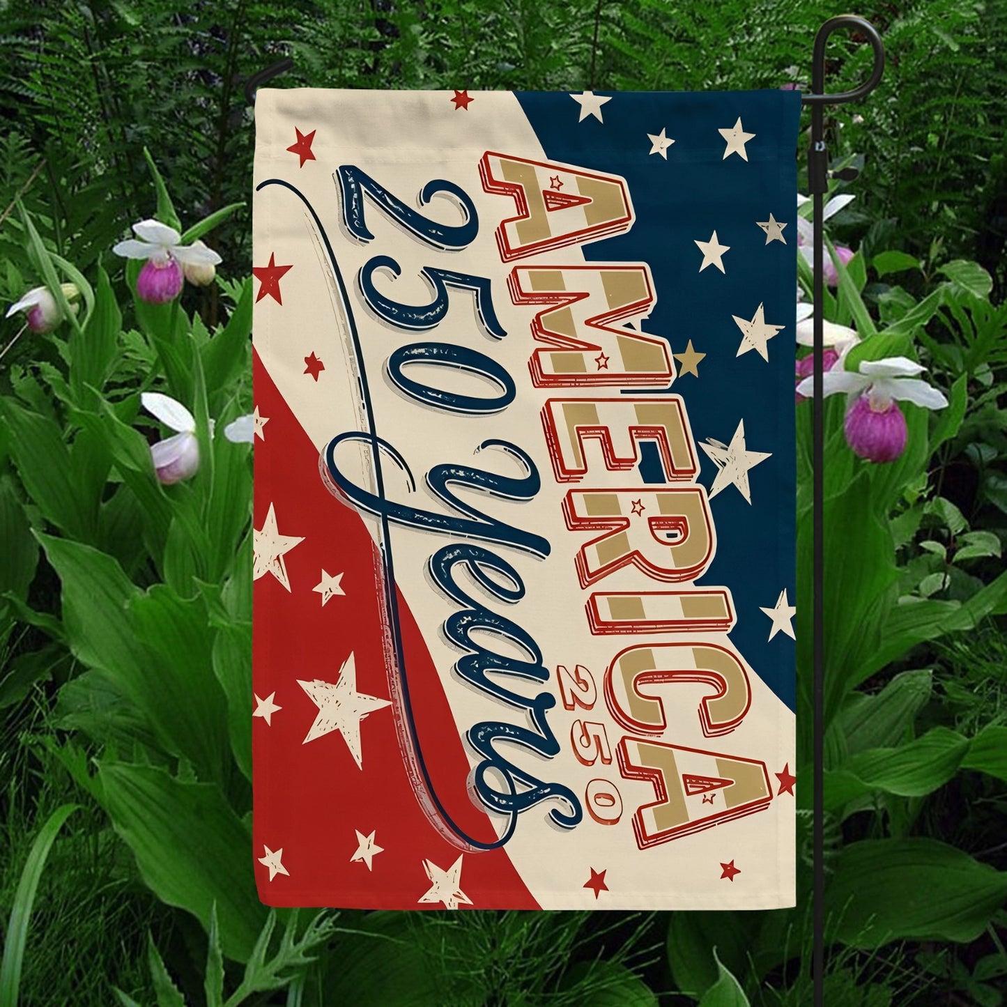 Shineful Gargen Flag 12" x 18" - A Nation Built to Last
