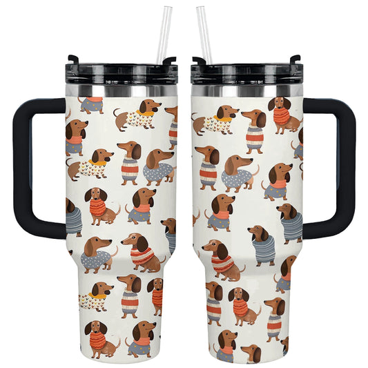 Shineful Tumbler Dachshund Cuteness Overload
