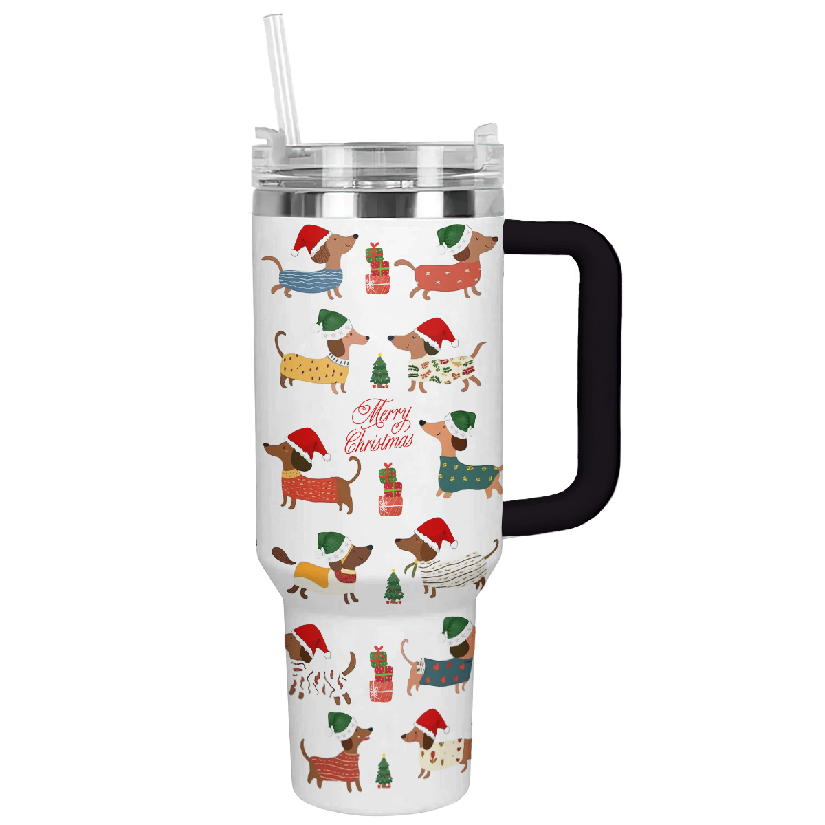 Shineful Tumbler Dachshund Holiday Cheer