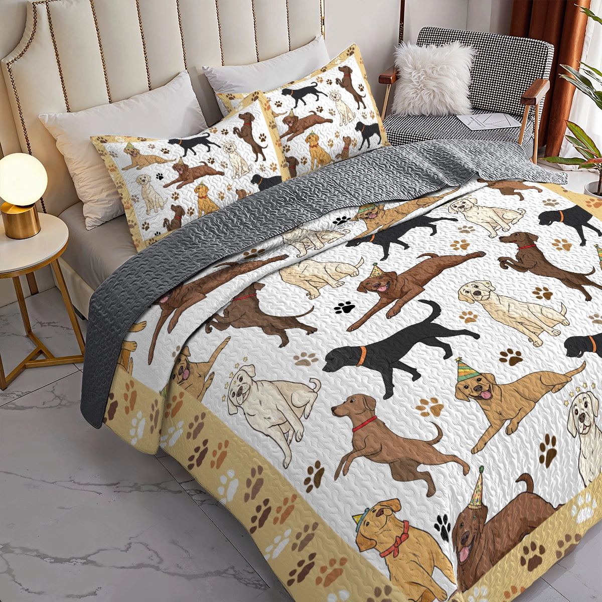 Shineful All Season Quilt 3-Piece Set - Labrador Adventures