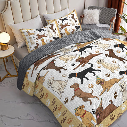 Shineful All Season Quilt 3-Piece Set - Labrador Adventures