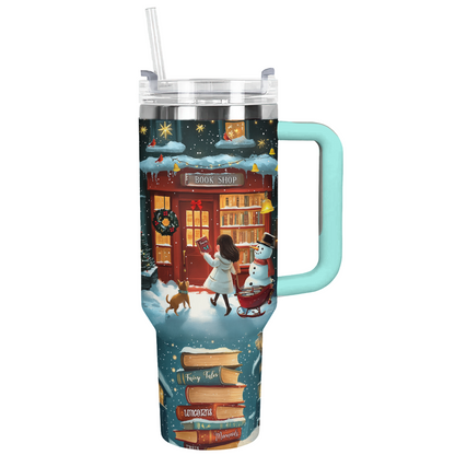 Shineful Tumbler Christmas Little Bookworm