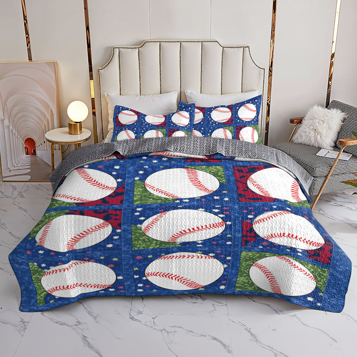 Shineful All Season Quilt 3-Piece Set Home Run Dreams