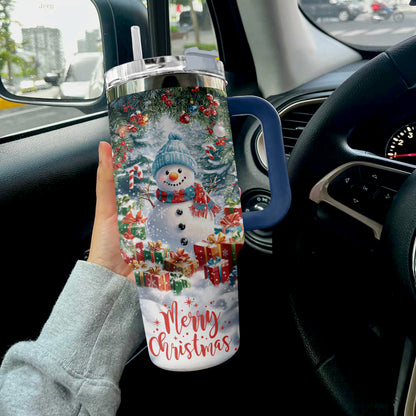 Shineful Tumbler Merry Christmas Snowman Insulated