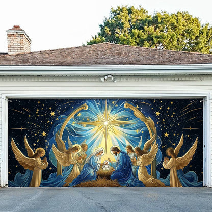 Shineful Garage Door Banner Decoration Sacred Moment