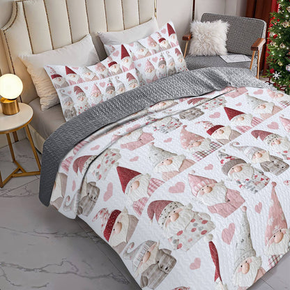 Shineful All Season Quilt 3-Piece Set Pretty Gnomes