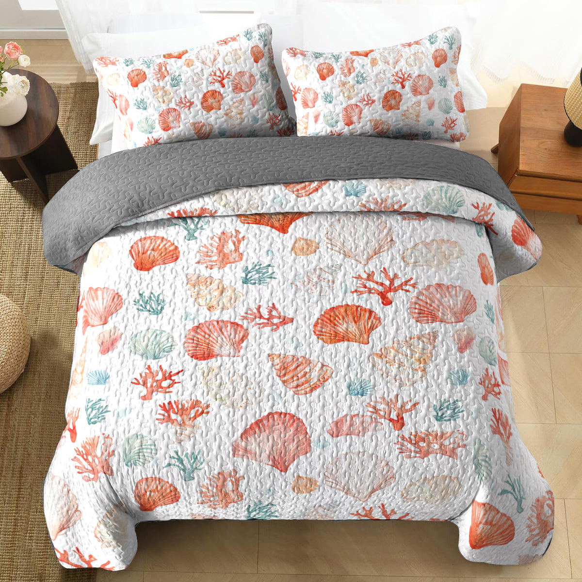 Shineful All Season Quilt 3-Piece Set Undersea Wonders