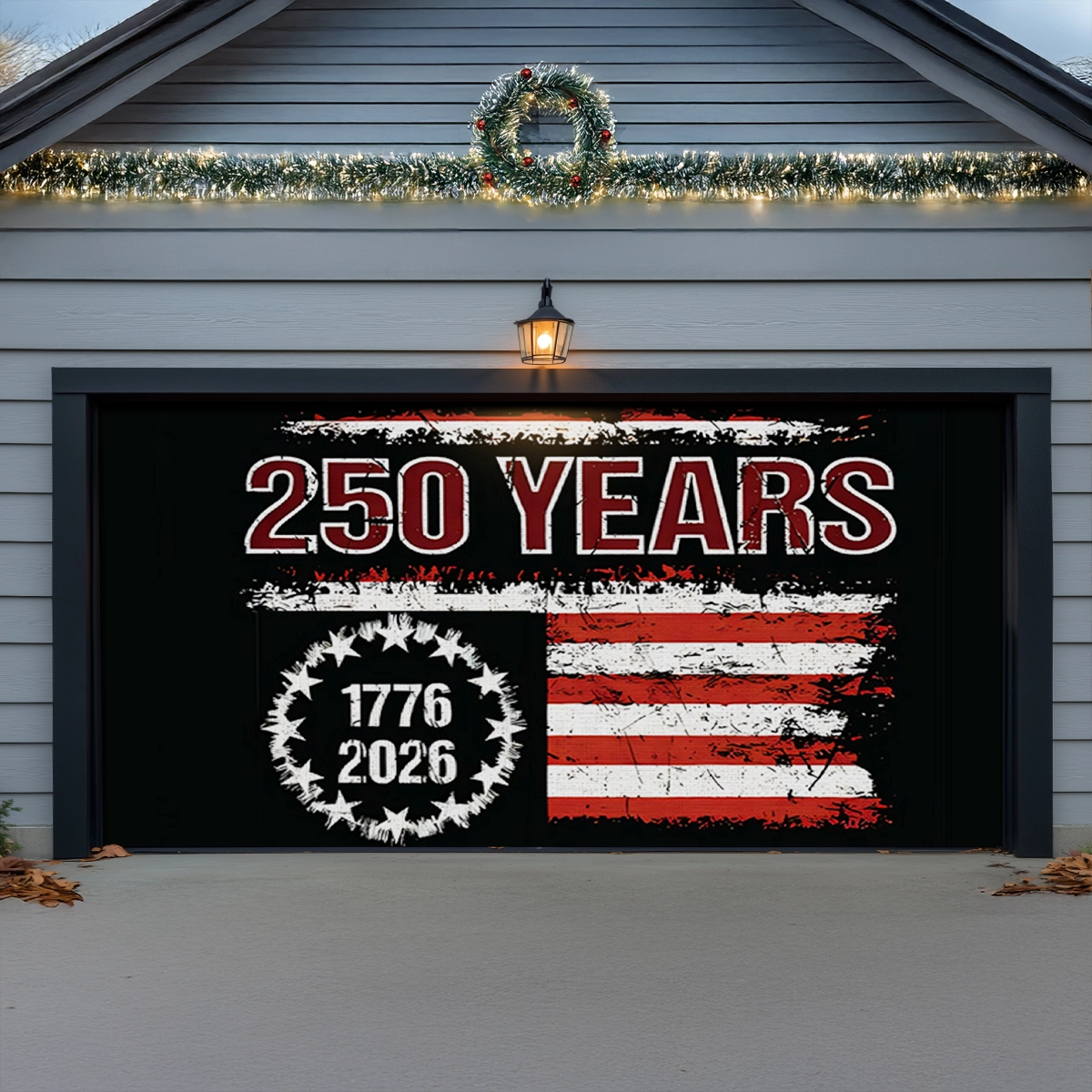 Shineful Garage Door Banner Decoration Liberty Was Earned