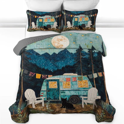 Shineful All Season Quilt 3-Piece Set - Starry Night Camper