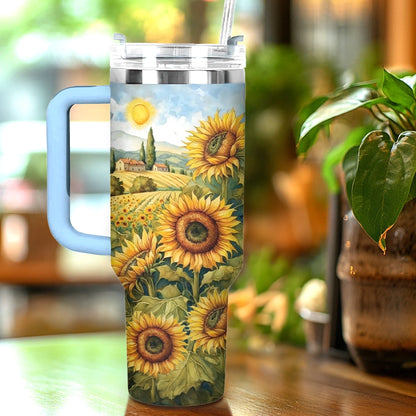 Shineful Tumbler Sunflower Countryside Charm