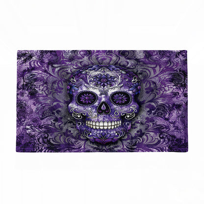 Shineful Gorgeous Mandala Skull Ultra-Thin Non Skid Floor Mat, Kitchen Rugs
