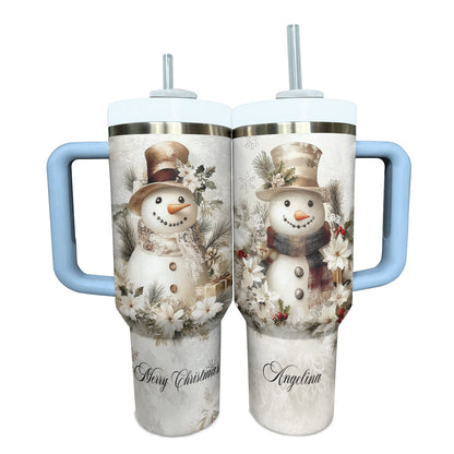 Shineful Tumbler Pesonalized Yellow Snowman