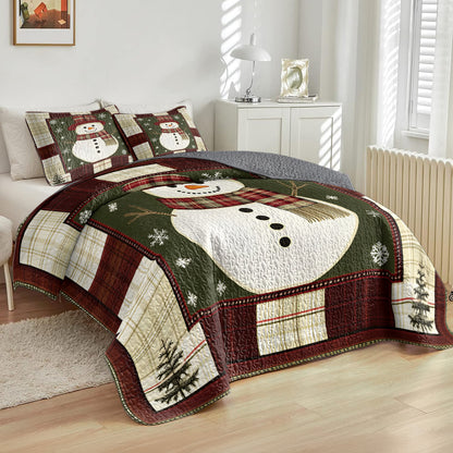 Shineful All Season Quilt 3-Piece Set Christmas Snowy Wonder
