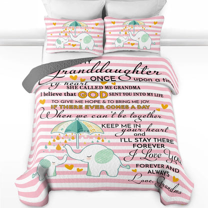 Shineful All Season Quilt 3-Piece Set Grandma's Love