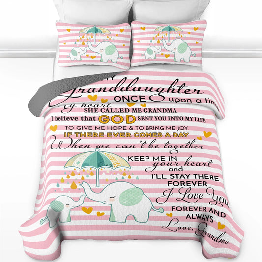 Shineful All Season Quilt 3-Piece Set Grandma's Love