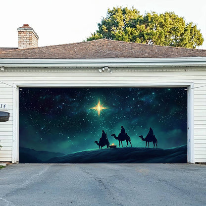 Shineful Garage Door Banner Decoration Starlit Journey