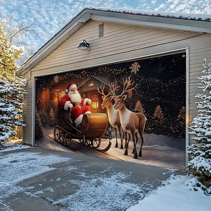 Shineful Garage Door Banner Decoration - Santa’s Christmas Journey