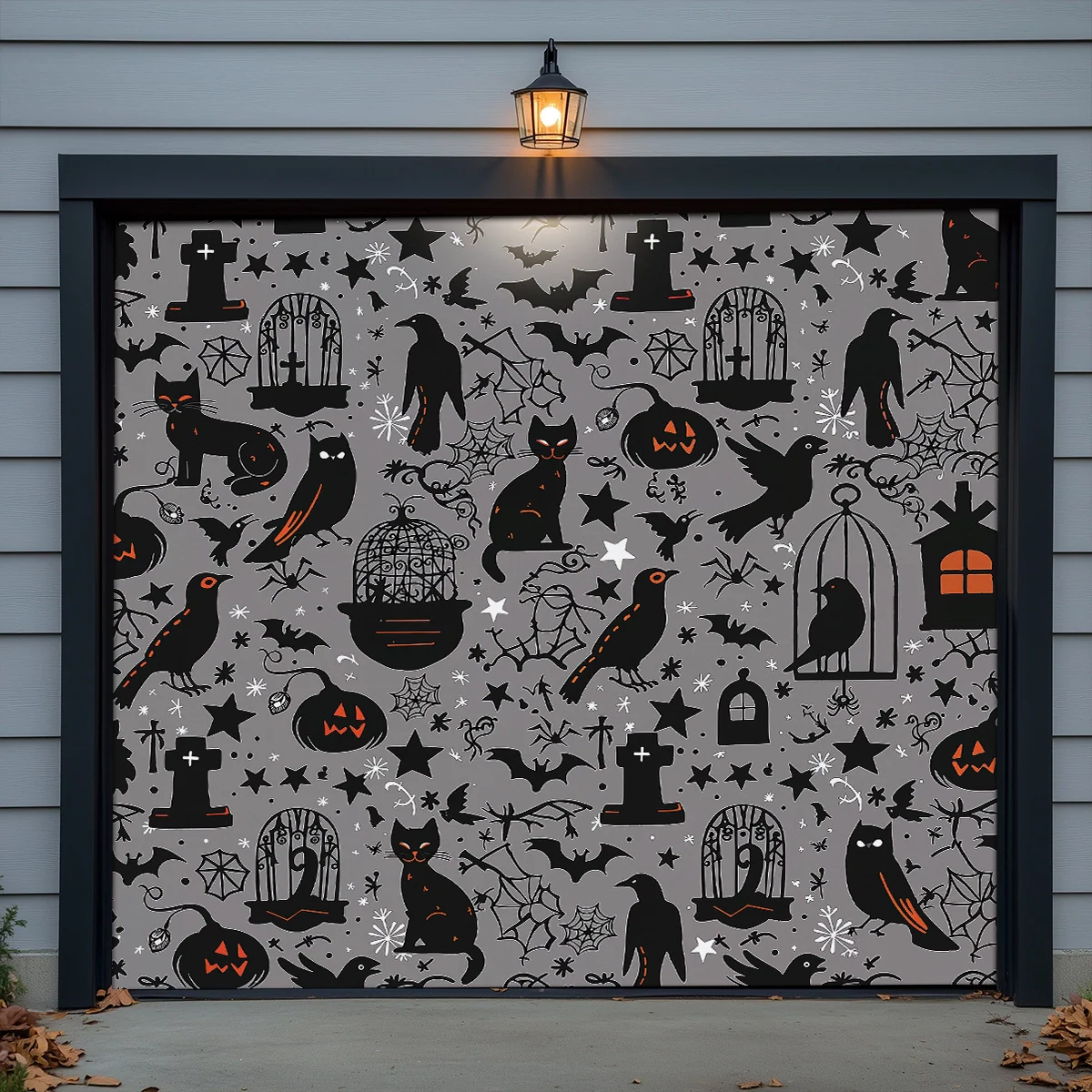 Shineful Garage Door Banner Decoration - Spooky Shadow