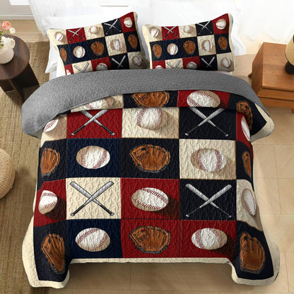 Shineful All Season Quilt 3-Piece Set Home Run