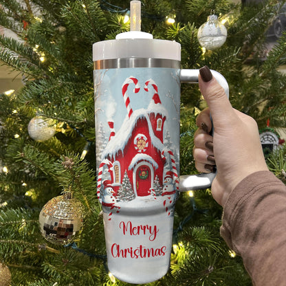 Shineful Tumbler Christmas Whimsical House