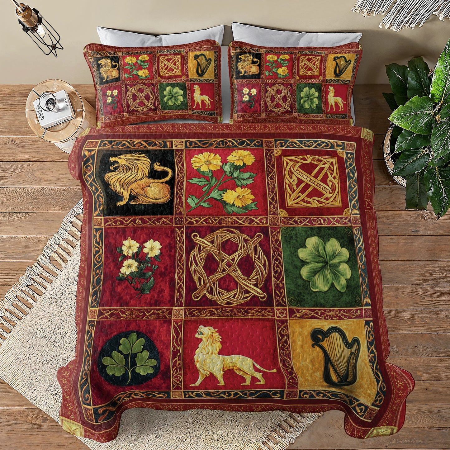Shineful All Season Quilt 3-Piece Set Celtic Charm: Heritage Splendor