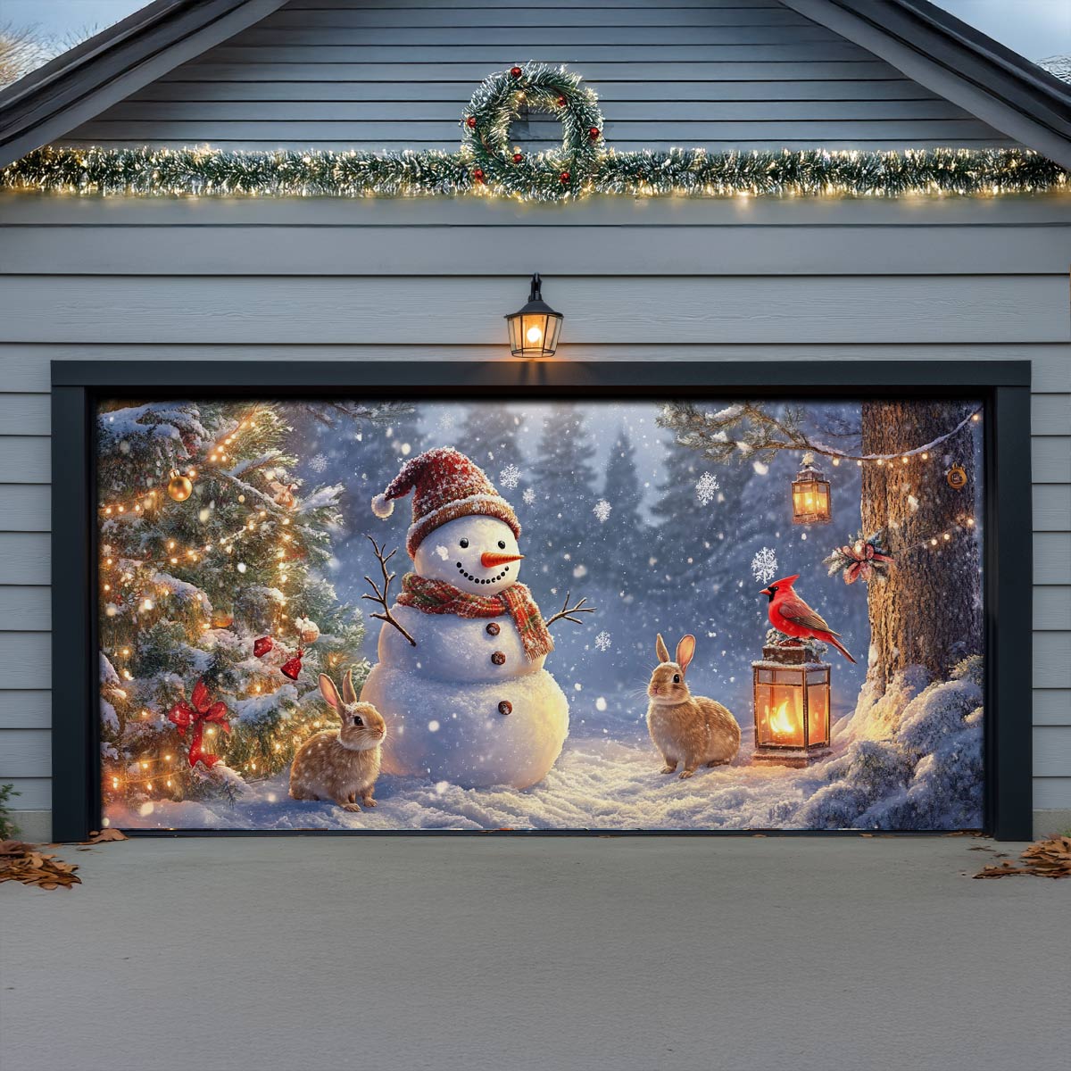 Shineful Garage Door Banner Decoration Christmas Eve Magic