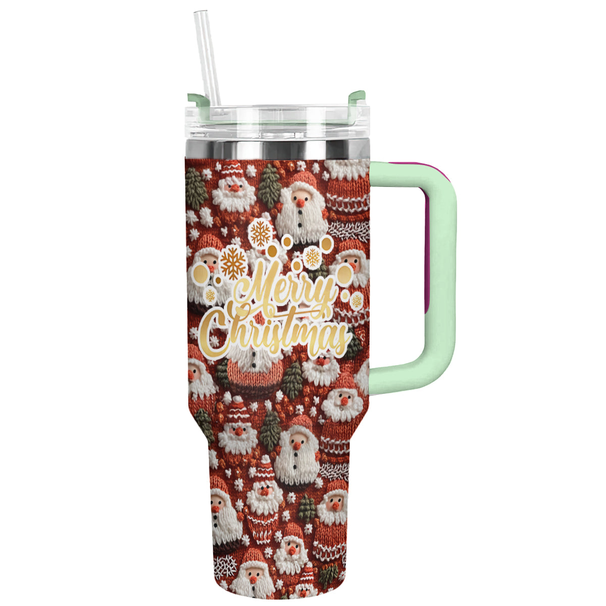 Shineful Tumbler Knitted Santa