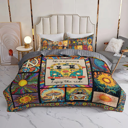 Shineful All Season Quilt 3-Piece Set - Hippie Dream Journey