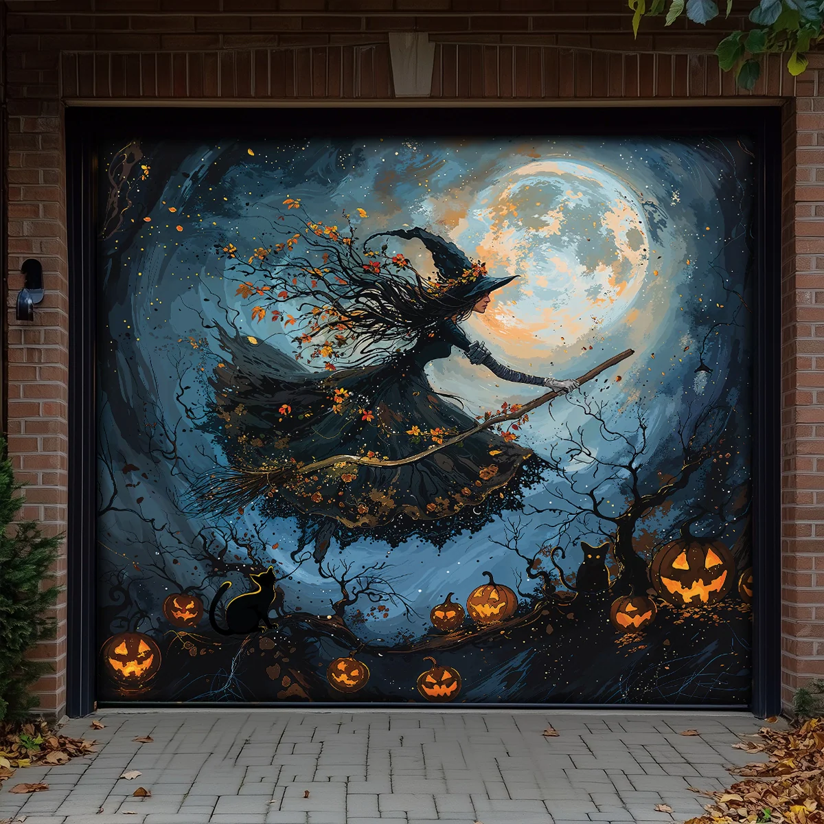 Shineful Garage Door Banner Decoration - Charmed Nightfall