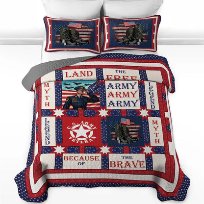 Shineful All Season Quilt 3-Piece Set - Veteran Home Of The Brave