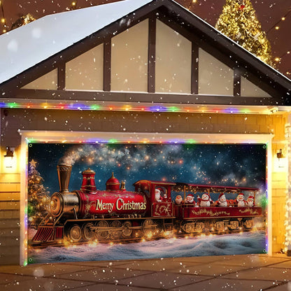 Shineful Garage Door Banner Decoration The North Pole Express