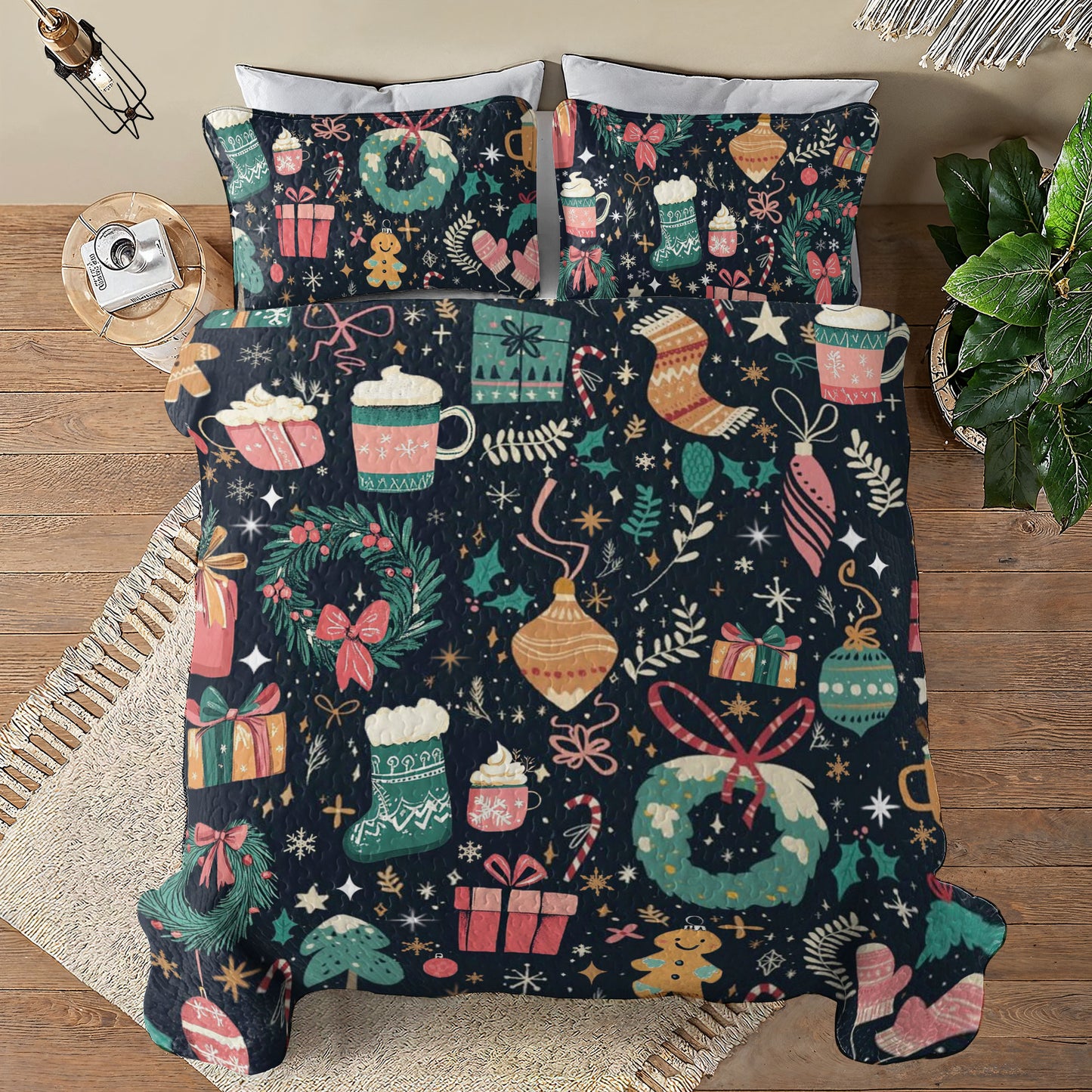 Shineful All Season Quilt 3-Piece Set Christmas Magic