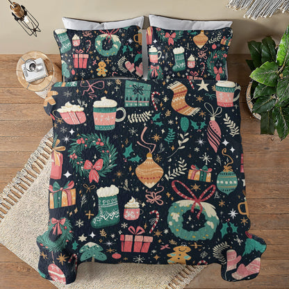 Shineful All Season Quilt 3-Piece Set Christmas Magic
