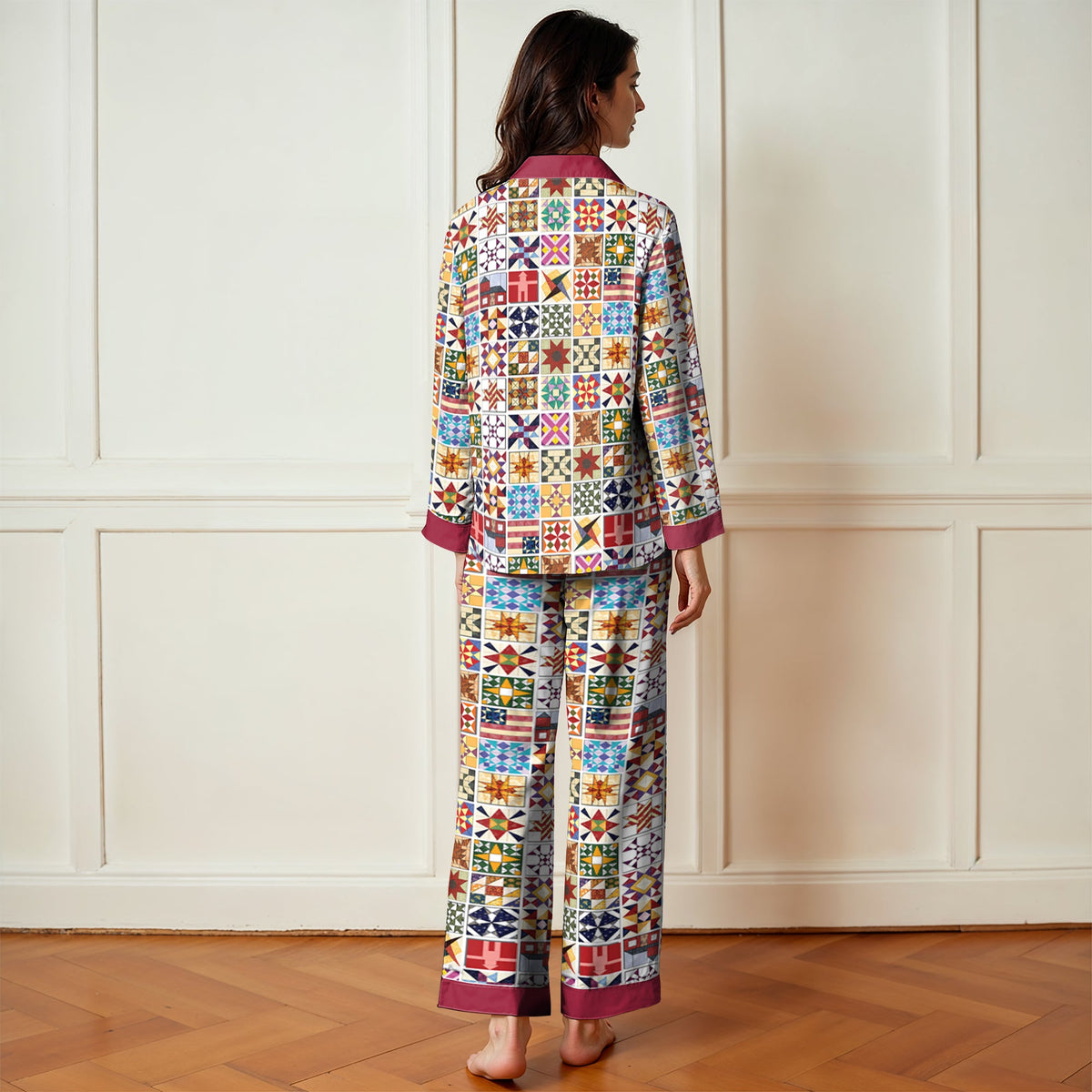 Shineful Top And Pant Set Quilting Block