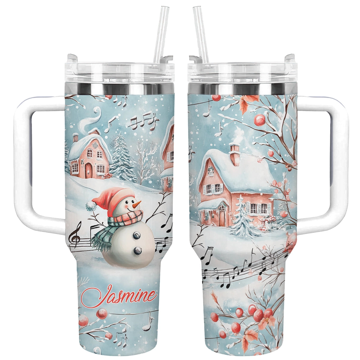 Shineful Tumbler  Personalized Snowy Serenade
